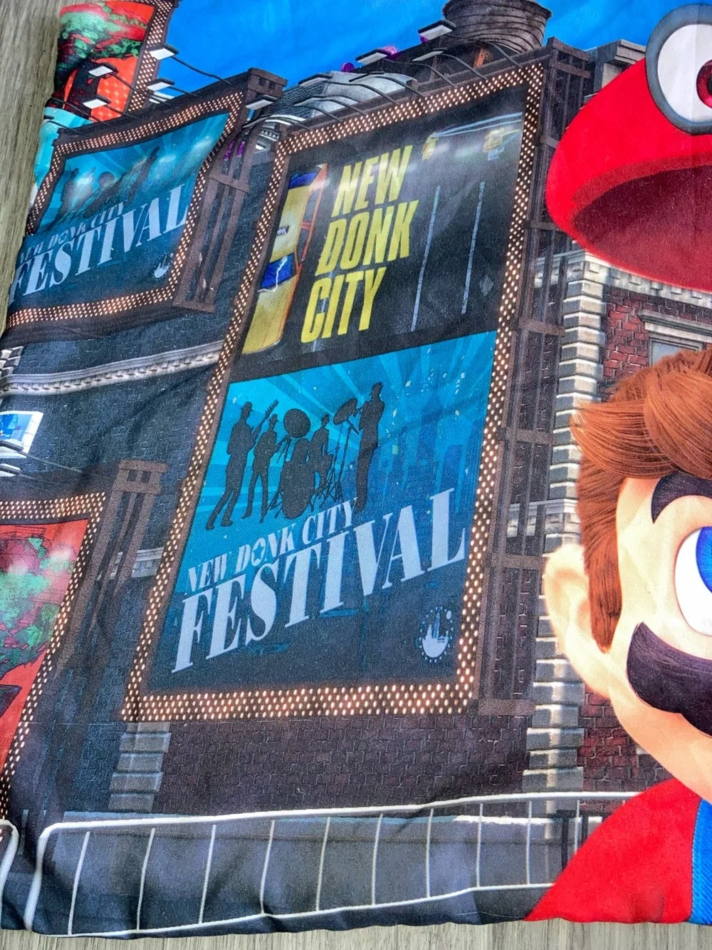 NINTENDO Super Mario Odyssey Red and Blue Character Pillowcase Standard